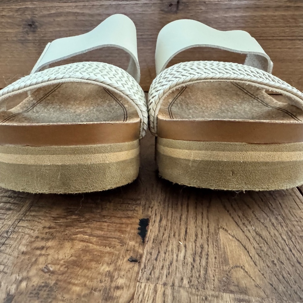 Reef Cushion Vista Platform Slip On Sandals Slide Women's‎ Size 9 Vintage S - Picture 6 of 8